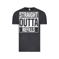 Vintage Black straight outta refills funny pharmacy technician pharmacist Vintage Tee - artisFamous