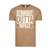 Vintage Coffee straight outta refills funny pharmacy technician pharmacist Vintage Tee - artisFamous