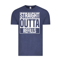 Vintage Denim straight outta refills funny pharmacy technician pharmacist Vintage Tee - artisFamous
