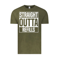 Vintage Olive straight outta refills funny pharmacy technician pharmacist Vintage Tee - artisFamous