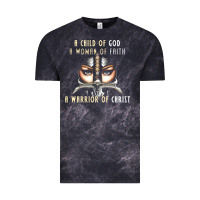 Cloud Black child of god woman of faith warrior of christ Vintage Tee - artisFamous