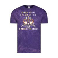 Cloud Purple child of god woman of faith warrior of christ Vintage Tee - artisFamous