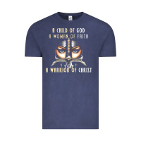 Child Of God Woman Of Faith Warrior Of Christ Vintage Tee | Teevron