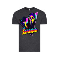Vintage Black scream horror movie Vintage Tee - artisFamous