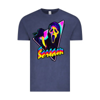 Vintage Denim scream horror movie Vintage Tee - artisFamous