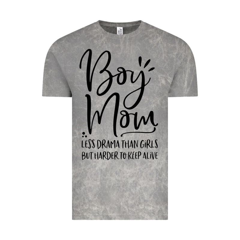 Boy Mom Less Drama Than Girls But Harder To Vintage Tee by artisFamous | Teevron
