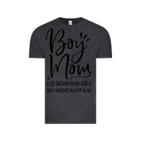 Vintage Black boy mom less drama than girls but harder to Vintage Tee - artisFamous