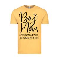 Vintage Mustard boy mom less drama than girls but harder to Vintage Tee - artisFamous