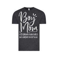 Vintage Black boy mom less drama than girls but harder to Vintage Tee - artisFamous