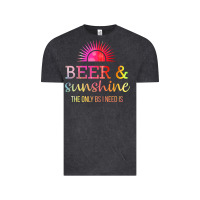 Vintage Black the only bs i need is beer sunshine Vintage Tee - artisFamous
