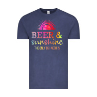 Vintage Denim the only bs i need is beer sunshine Vintage Tee - artisFamous