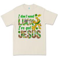 Bone I Don't Need Luck I've Got Jesus St. Patricks Premium Tee - BundleAndBundleShop