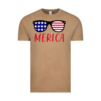 Vintage Coffee Merica Usa Flag Sunglasses 4th Of July Vintage Tee - artisFamous