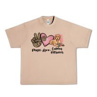 Burro peace love golden retriever Urban Heavy Tee - JahusDesignShop