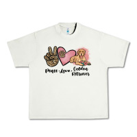 Pistachio peace love golden retriever Urban Heavy Tee - JahusDesignShop