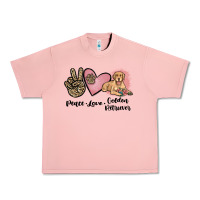 Salmon peace love golden retriever Urban Heavy Tee - JahusDesignShop