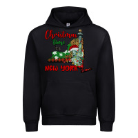 Black christmas time in new york Urban Hoodie - BarkalooDesign