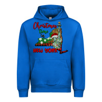 Cobalt christmas time in new york Urban Hoodie - BarkalooDesign