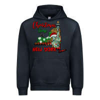 Navy christmas time in new york Urban Hoodie - BarkalooDesign