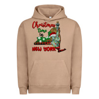 Pigment Burro christmas time in new york Urban Hoodie - BarkalooDesign