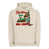 Pigment French Oak christmas time in new york Urban Hoodie - BarkalooDesign
