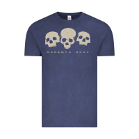 Vintage Denim memento mori three skulls Vintage Tee - artisFamous