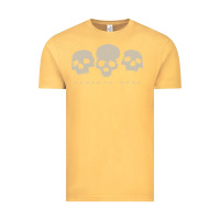 Vintage Mustard memento mori three skulls Vintage Tee - artisFamous