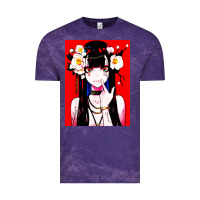 Cloud Purple anime girl japanese Vintage Tee - artisFamous