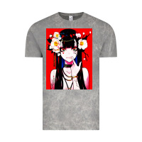 Cloud Rock anime girl japanese Vintage Tee - artisFamous