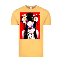 Vintage Mustard anime girl japanese Vintage Tee - artisFamous