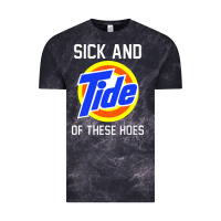 Cloud Black sick and tide of these hoes Vintage Tee - artisFamous