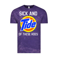 Cloud Purple sick and tide of these hoes Vintage Tee - artisFamous
