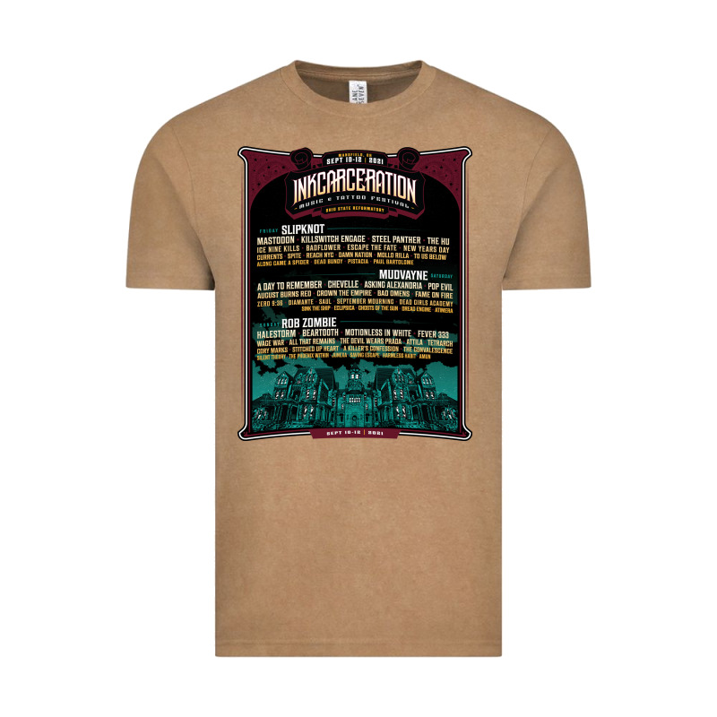 Face Mask Mansfield Ohio Inkcarceration Lineup Vintage Tee by artisFamous | Teevron