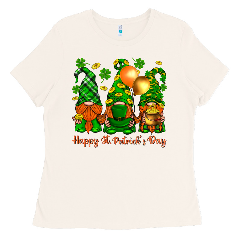 Happy St. Patricks Day With Gnomies Ladies Tee by BundleAndBundleShop | Teevron