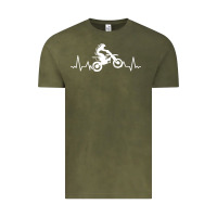 Vintage Olive dirt bike Vintage Tee - artisFamous