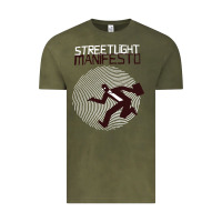 Vintage Olive streetlight manisfesto vertigo Vintage Tee - artisFamous