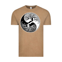 Vintage Coffee tree of life yin yang Vintage Tee - artisFamous