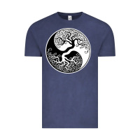 Vintage Denim tree of life yin yang Vintage Tee - artisFamous
