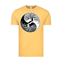 Vintage Mustard tree of life yin yang Vintage Tee - artisFamous