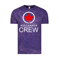 Cloud Purple aviation air canada crew Vintage Tee - artisFamous