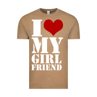 Vintage Coffee i heart my girlfriend shirt Vintage Tee - artisFamous