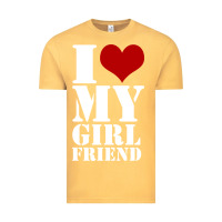 Vintage Mustard i heart my girlfriend shirt Vintage Tee - artisFamous