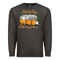 Smoke camping is my happy place Premium Sweatshirt - SublimationCraftShop