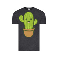 Vintage Black happy cactus hug me please Vintage Tee - artisFamous