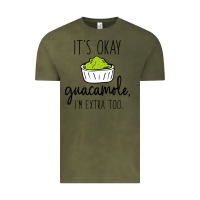 Vintage Olive its okay guacamole im extra too Vintage Tee - artisFamous