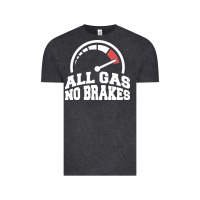 Vintage Black all gas no brakes Vintage Tee - artisFamous