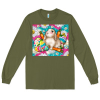 Army Green easter day rabbit Long Sleeve Tee - TumblerDesignByShophia