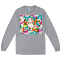Heather Grey easter day rabbit Long Sleeve Tee - TumblerDesignByShophia