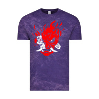 Cloud Purple cyberpunk 2077 Vintage Tee - artisFamous