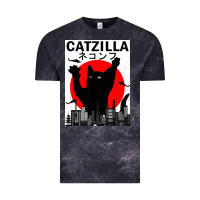 Vintage Catzilla Japanese Sunset Style Vintage Tee | Teevron
